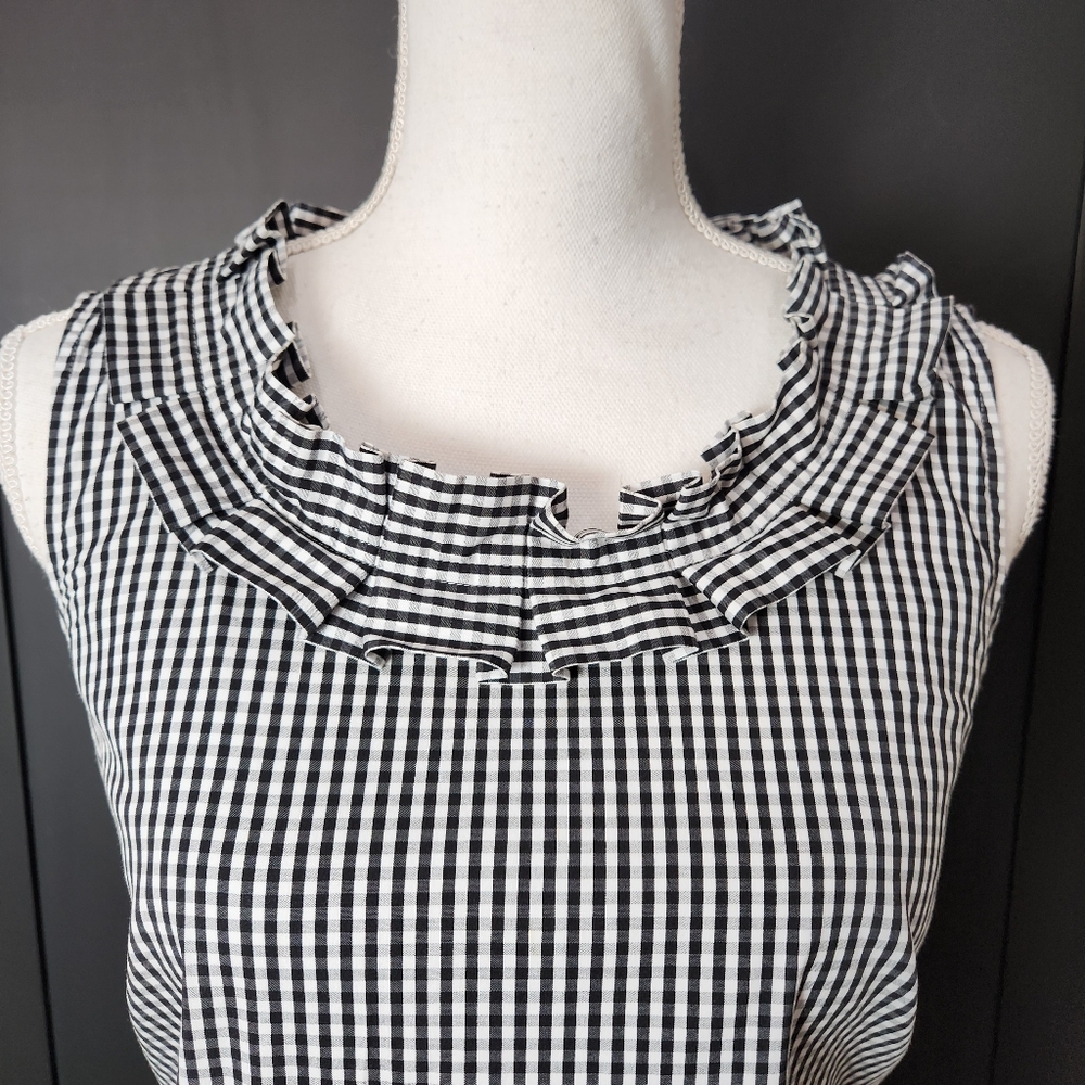 Talbots Gingham Print Shift Dress Size 8 Petite - Picture 3 of 8